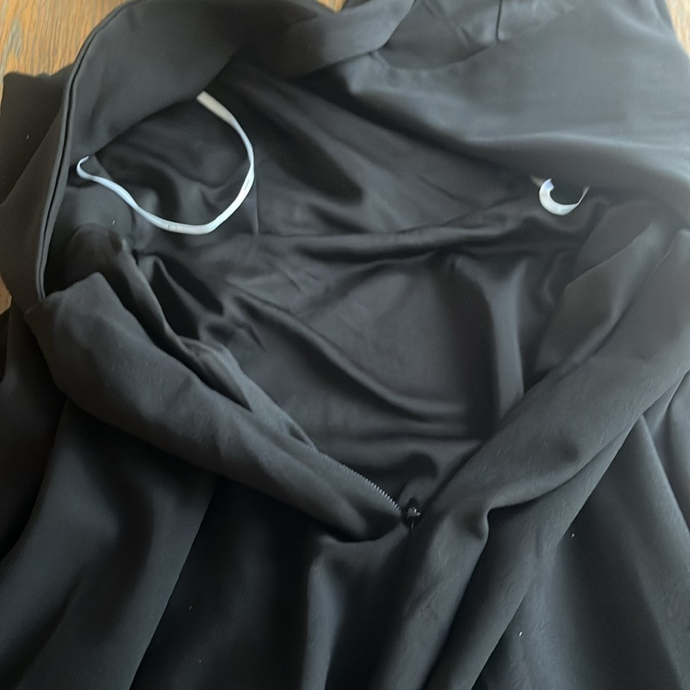 Lulu’s Black Wonder Whirl Twisted Back Skater Dress Size XS Full Skirt Straps - Picture 15 of 15
